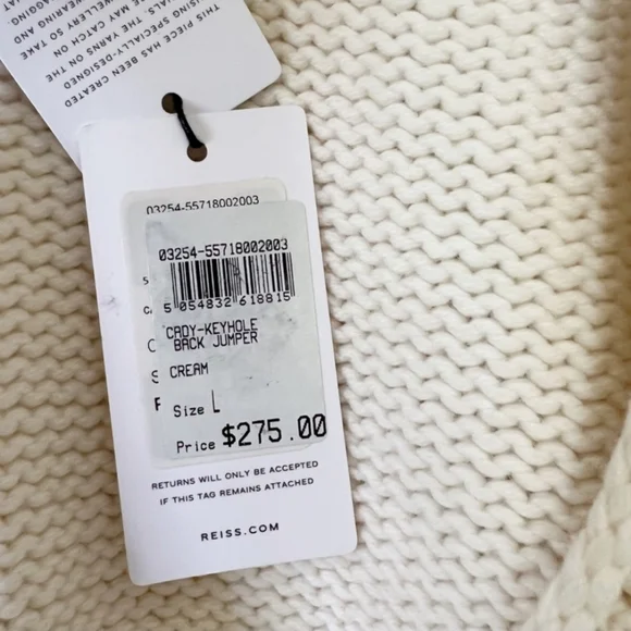 NWT REISS | Cady Open Back Sweater - Picture 10 of 10